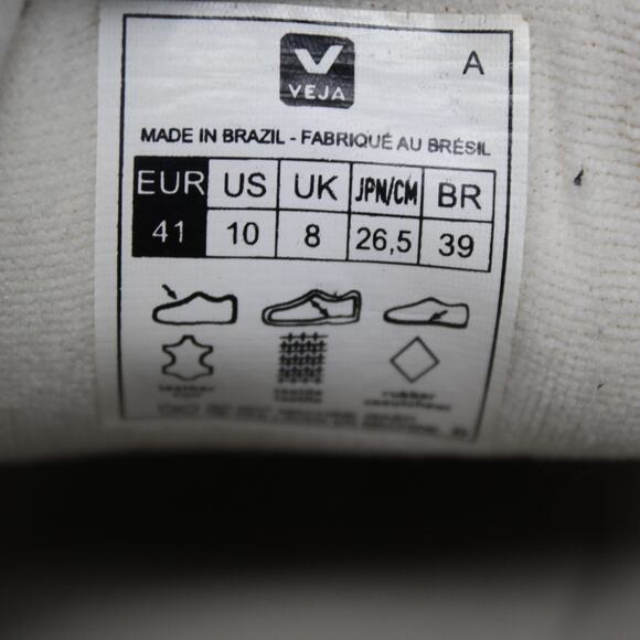 Veja Shoes Womens 10 Campo Leather Sneakers White Gray Comfort Casual Minimalist - Picture 11 of 11